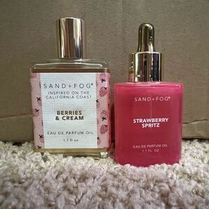 SAND + FOG Berries & Cream and Strawberry Spritz Body Oil Set